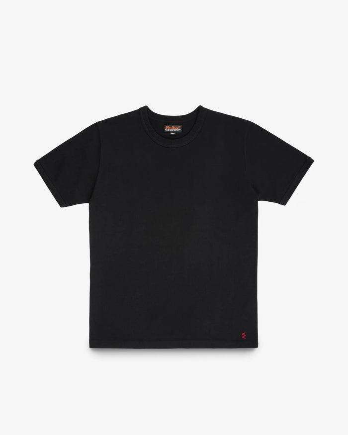IHT-1600 11oz Cotton Knit Crew Neck T-Shirt - BLACK