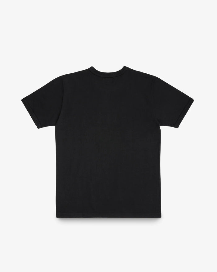 IHT-1600 11oz Cotton Knit Crew Neck T-Shirt - BLACK