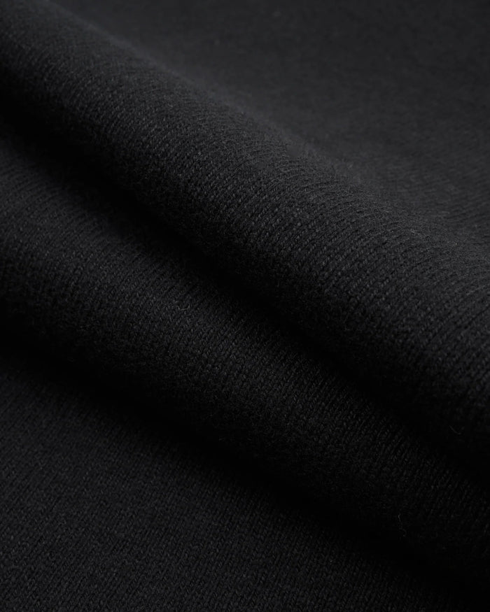 IHT-1600 11oz Cotton Knit Crew Neck T-Shirt - BLACK