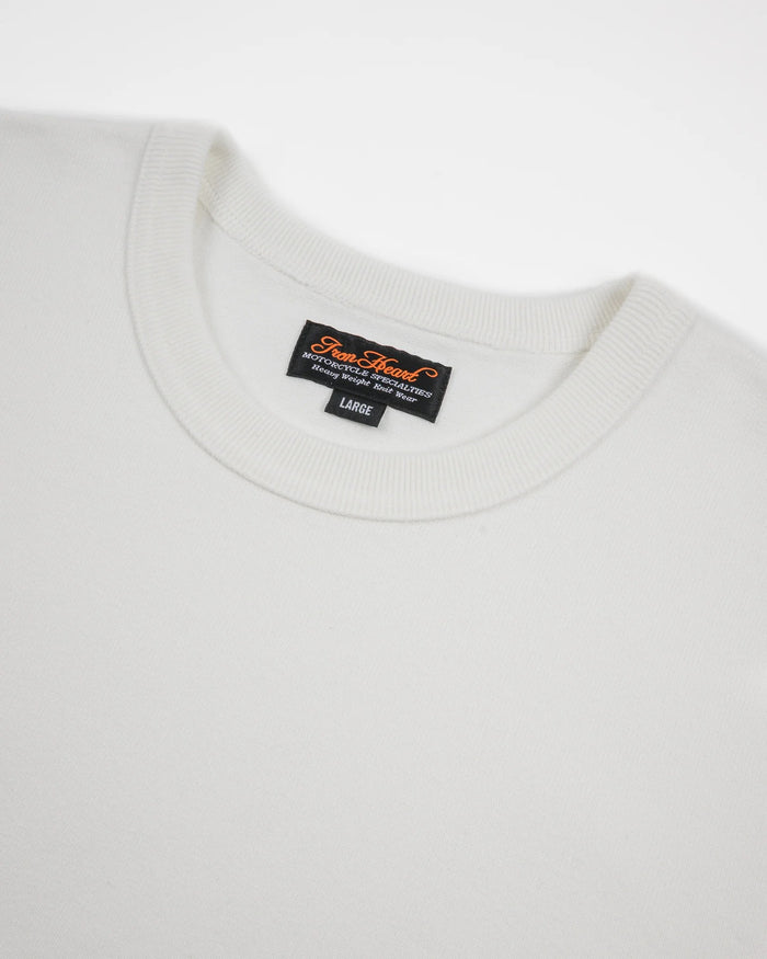 IHT-1600 11oz Cotton Knit Crew Neck T-Shirt - WHITE
