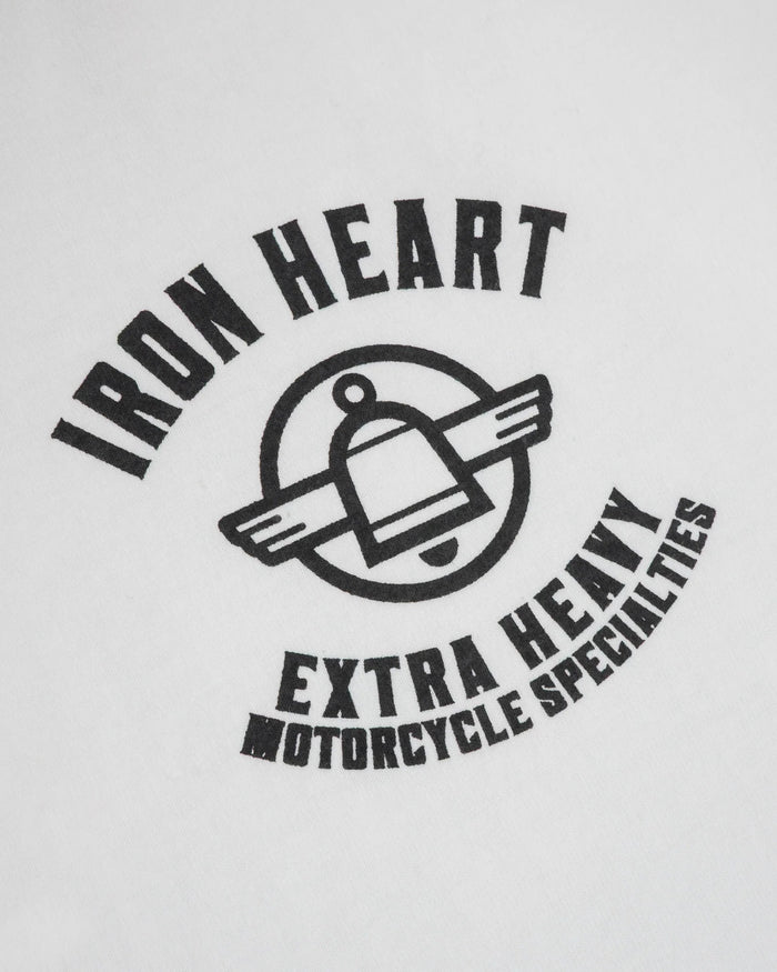 IHT-2503 7.5oz Printed Loopwheel Crew Neck T-Shirt - WHITE