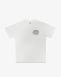 IHT-2505-WHT 7.5oz Printed Loopwheel Crew Neck T-Shirt - WHITE