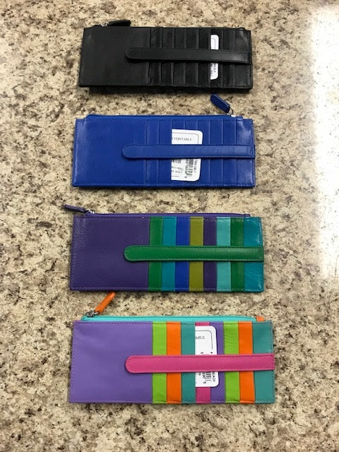 ILI RFID-Blocking Stacker Card Case With Zippered Pocket and ID window 7800