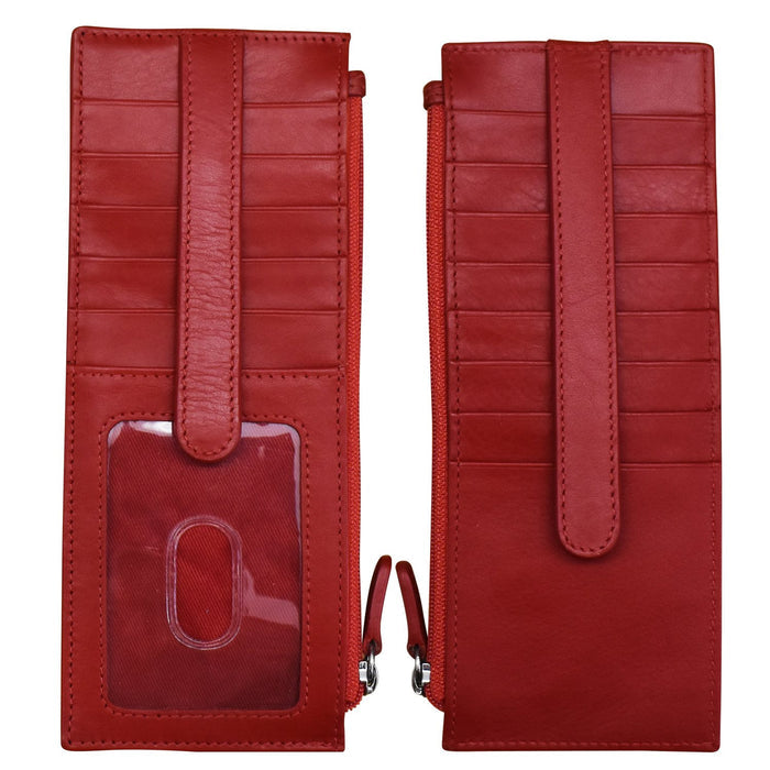 ILI RFID-Blocking Stacker Card Case With Zippered Pocket and ID window 7800
