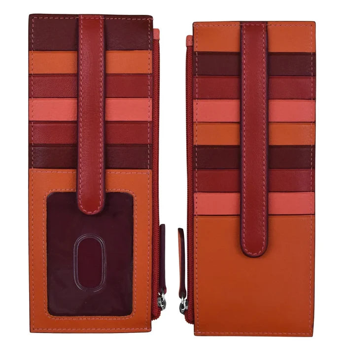 ILI RFID-Blocking Stacker Card Case With Zippered Pocket and ID window 7800