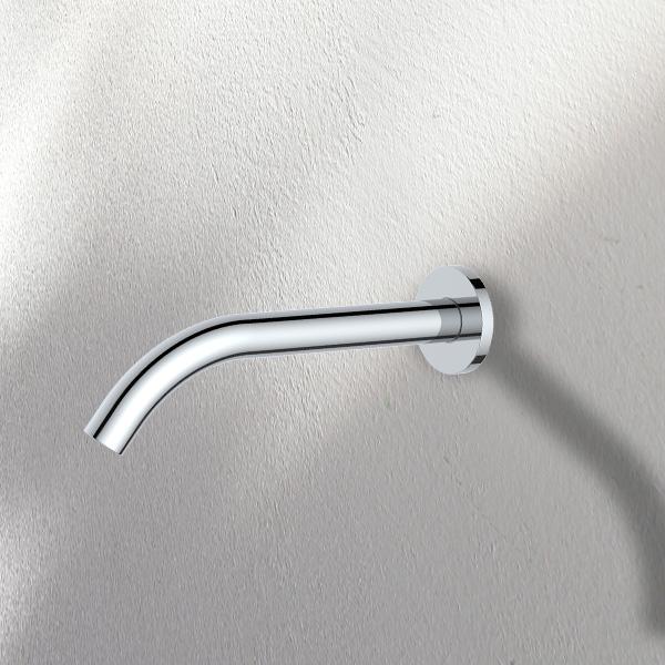 Indigo Alisa Bath/Basin 270mm Spout Chrome on white textured wall | The Blue Space