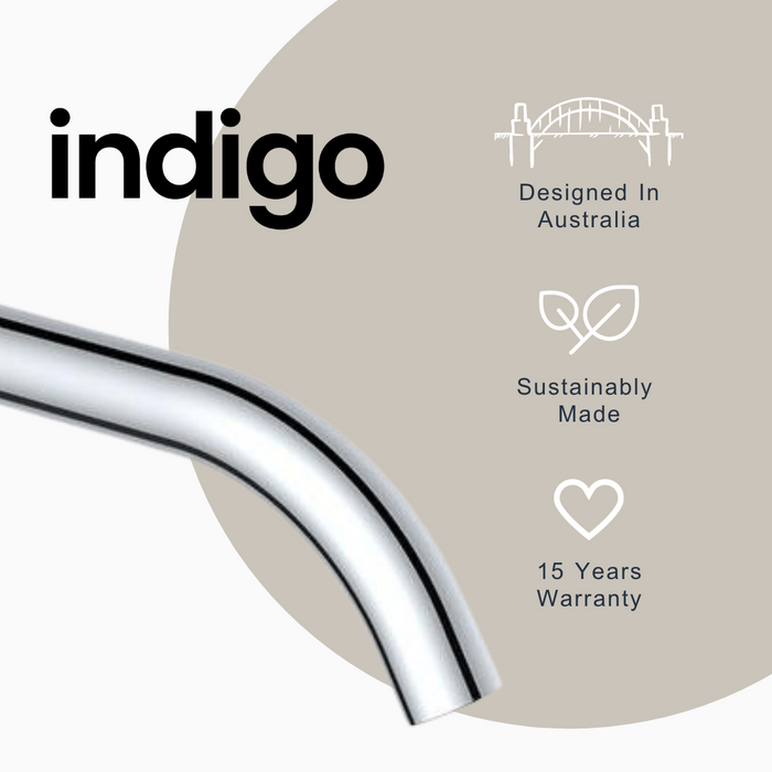 Indigo Alisa Bath/Basin 270mm Spout Chrome | Best chrome taps online at The Blue Space