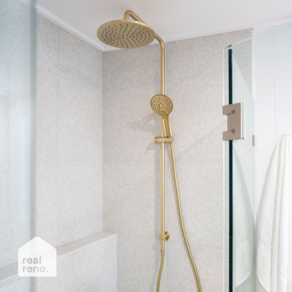 Island Terrazzo White Matt P4 Porcelain Tile 300x600mm - The Blue Space Real Reno