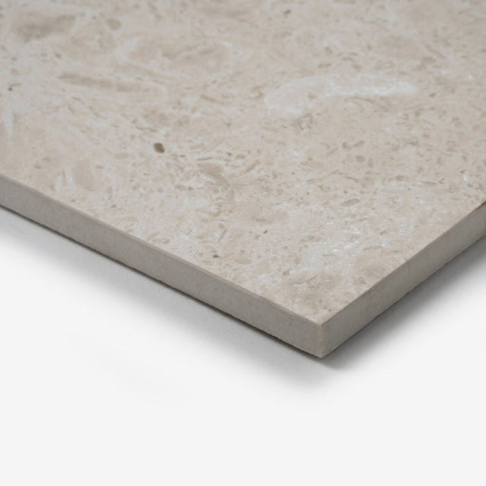 Oblique Ivory Myra Limestone Tile Matt 300 x 600 x 10mm Porcelain  - The Blue Space