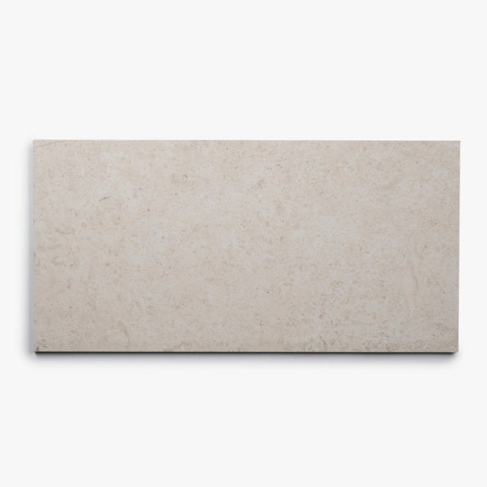 Looks Ivory Myra Limestone Tile Matt 300 x 600 x 10mm Porcelain  - The Blue Space