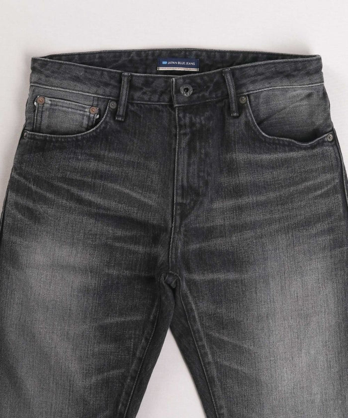 J314 14oz Black Straight Selvedge Jeans (Aging Wash) - GRAY