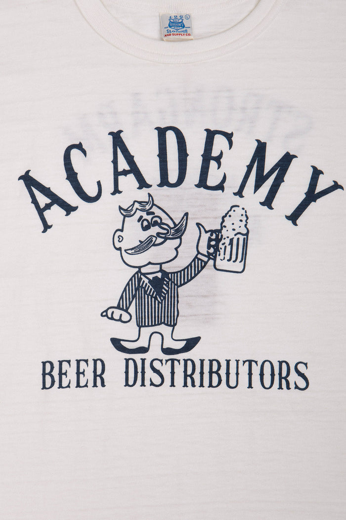 JG-CS06 ACADEMY BEERDISTRIBUTORS Tee - OFF WHITE