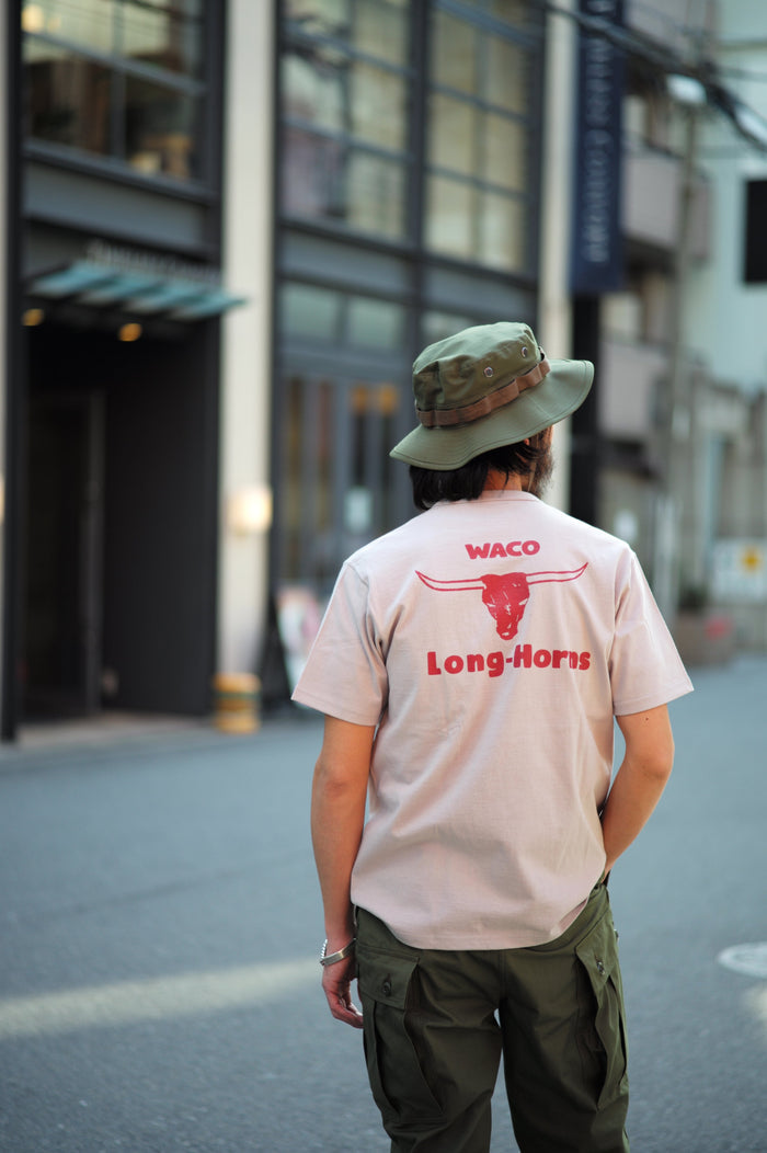 JOE MCCOY TEE / WACO LONG-HORNS - CLOUD