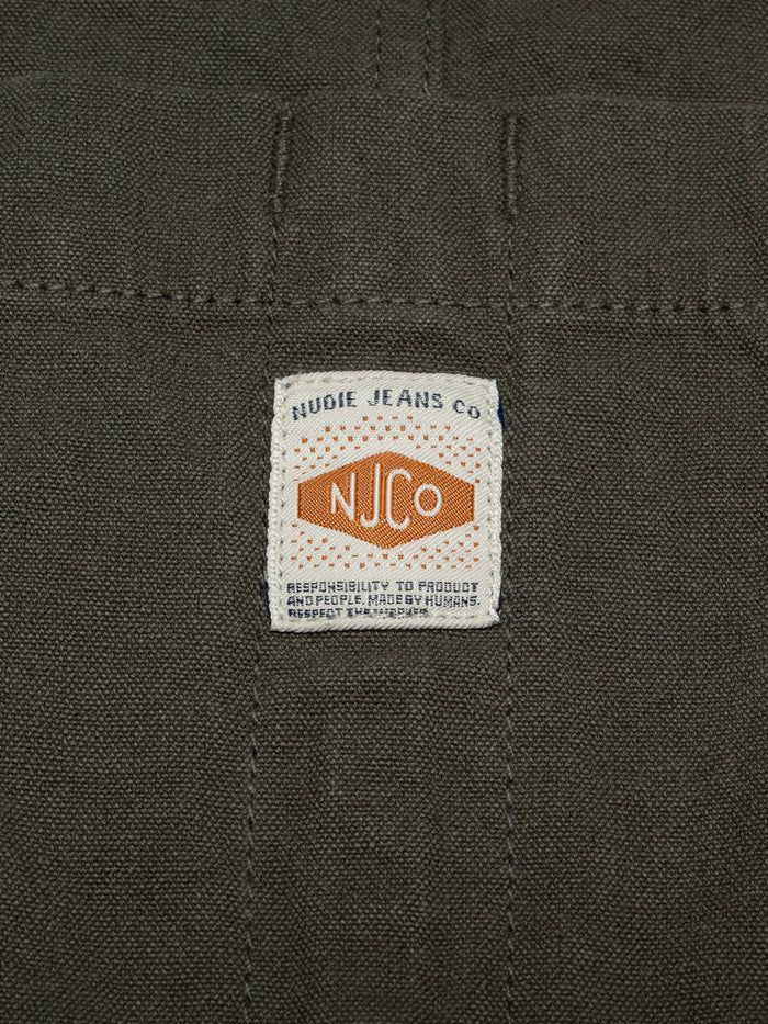 Klara Duck Canvas Dungarees - Green