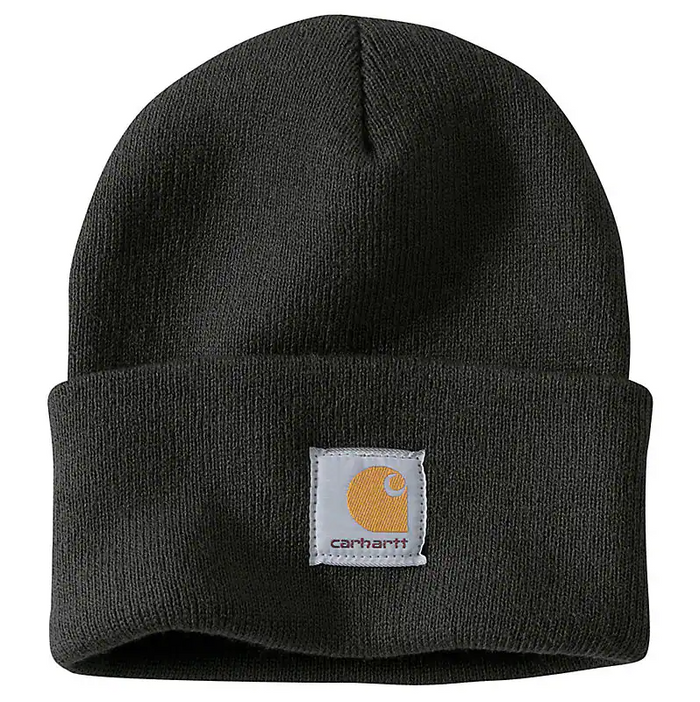KNIT CUFFED BEANIE - BLACK