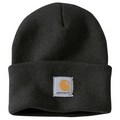 KNIT CUFFED BEANIE - BLACK