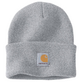 KNIT CUFFED BEANIE - HEATHER GREY