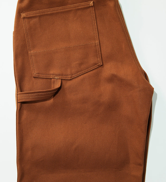 KSB02-168 PAINTER PANTS RIGID UNWASHED - BROWN