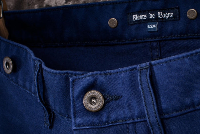 LE PANTALON "PENITENCIER" MOLESKINE - BLEU