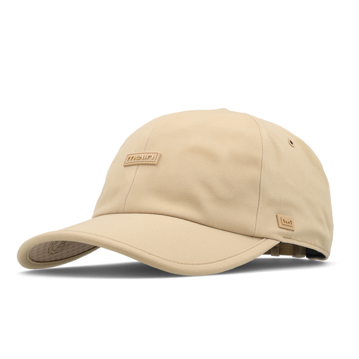 The angled view of the melin Legend Hydro VO2 hat in Incense