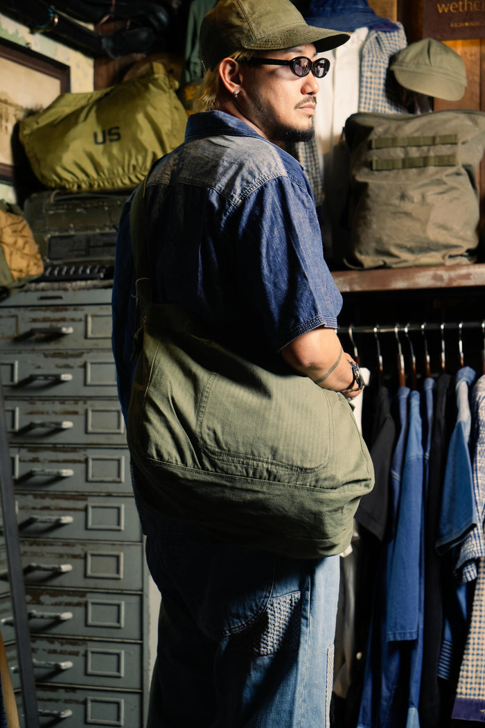 LIGHT HBT NEWSPAPER BAG - GREEN