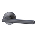 Lockwood Vivid V4 Passage Lever Set Round Rose Gunmetal | The Blue Space