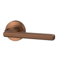 Lockwood Vivid V4 Privacy Lever Set Round Rose Bronze | The Blue Space