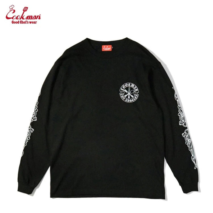 LONG SLEEVE TEES CUTLERY - BLACK