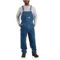 LOOSE FIT DENIM BIB OVERALL - DARKSTONE