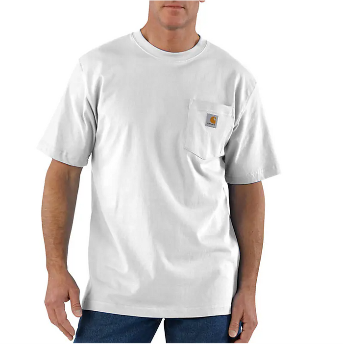 LOOSE FIT HEAVYWEIGHT POCKET TEE S/S - WHITE