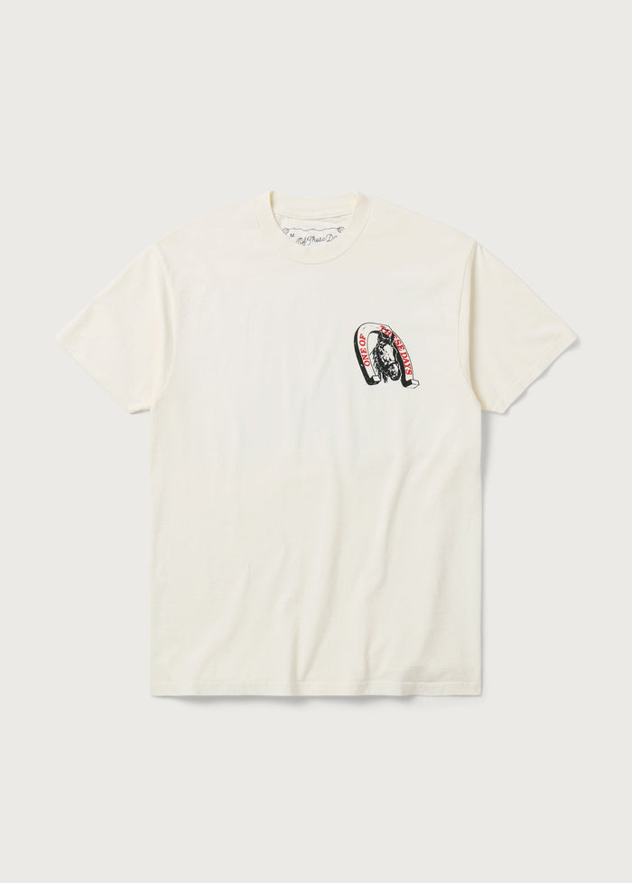 LUCKY NUMBER 73 TEE S/S - BONE