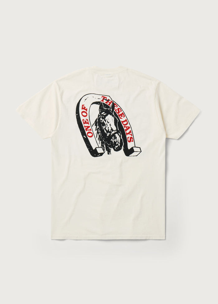 LUCKY NUMBER 73 TEE S/S - BONE