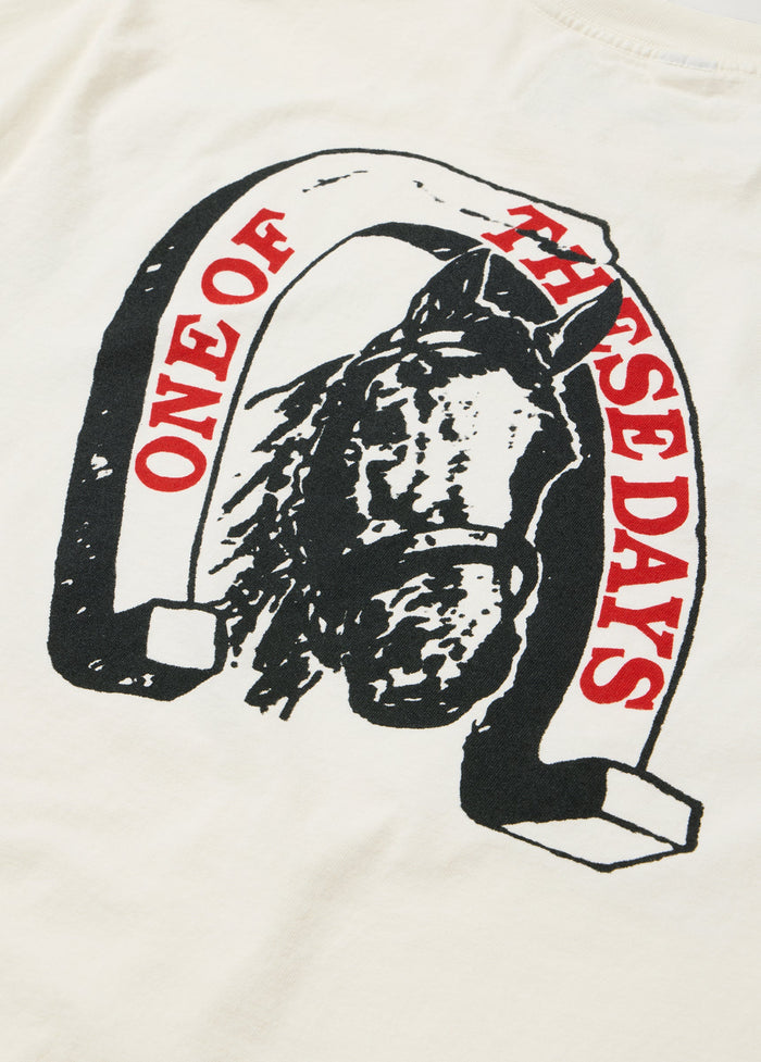 LUCKY NUMBER 73 TEE S/S - BONE