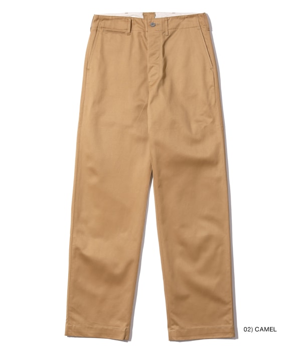 M43035 EARLY MILITARY CHINOS 1945 MODEL - CAMEL