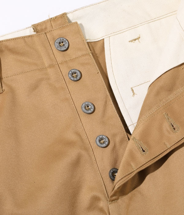 M43035 EARLY MILITARY CHINOS 1945 MODEL - CAMEL