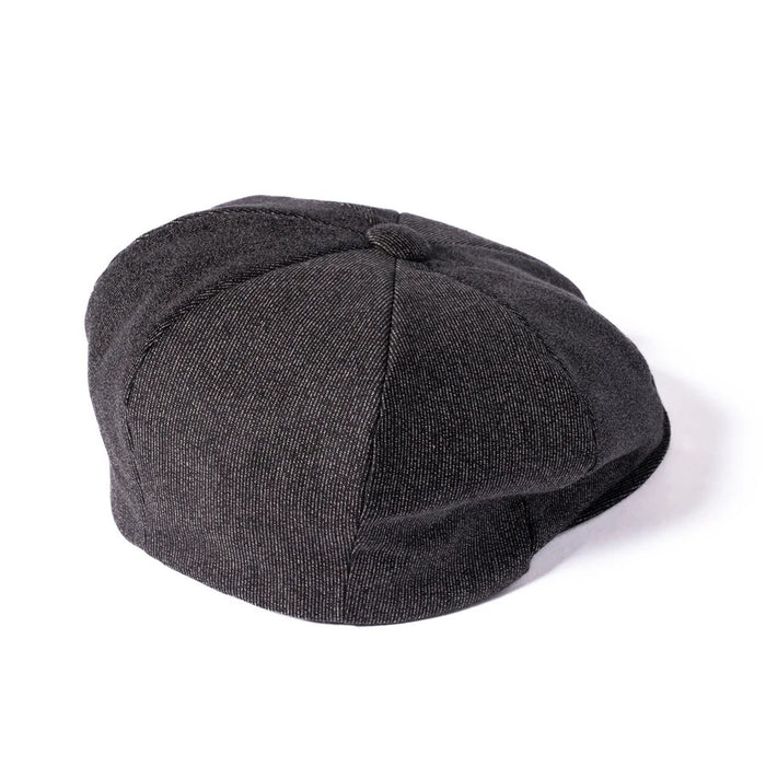 MA24105 DOUBLE DIAMOND PRINTED NEWSBOY CAP - SALT&PEPPER