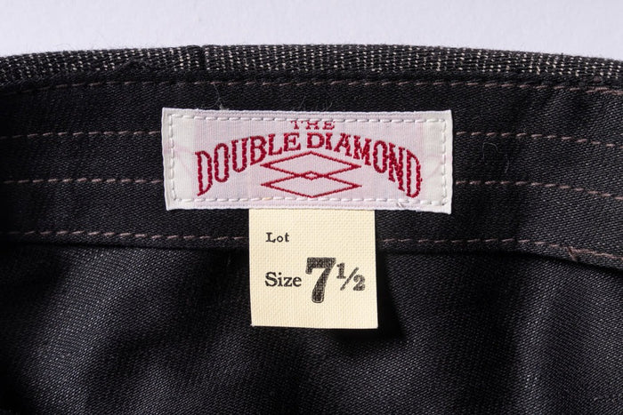 MA24105 DOUBLE DIAMOND PRINTED NEWSBOY CAP - SALT&PEPPER
