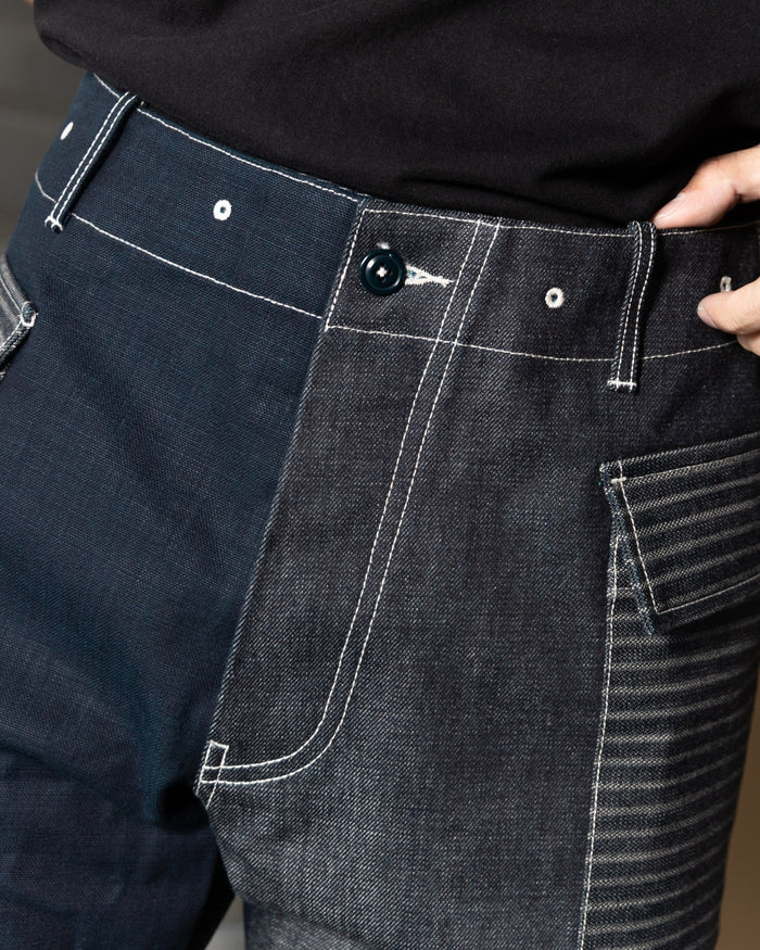 MASH UP P43 SHORTS - INDIGO DENIM