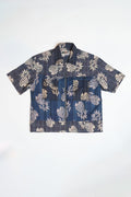 MASH UP P43 ZIP UP SHIRT - BLUE PINE APPLE