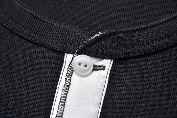MC23022 UNION HENLEY UNDERSHIRT S/S - BLACK