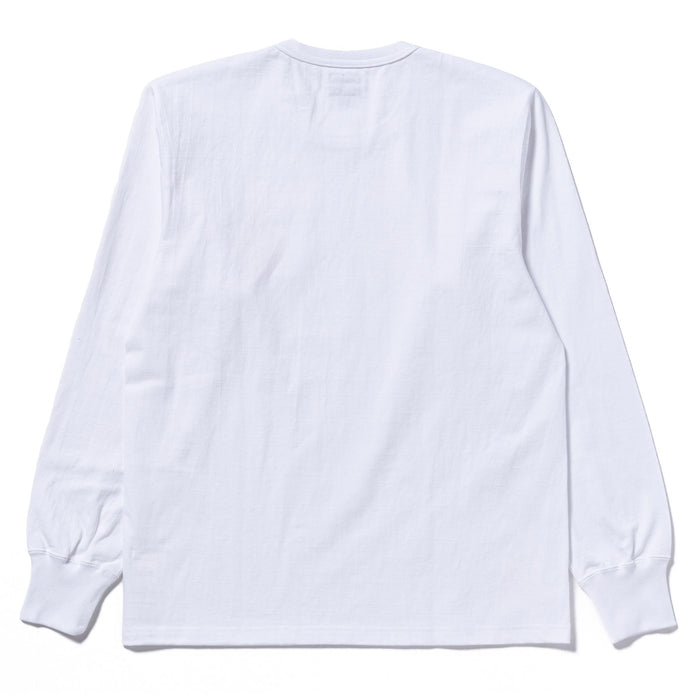 MC24003 THE REAL McCOY'S LOGO TEE L/S - WHITE