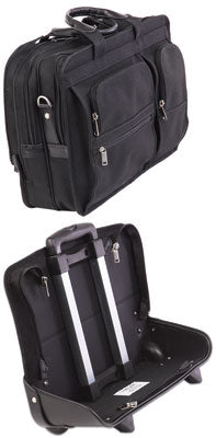 McKlein P Series CLINTON 58445 Polyester 17" Detachable-Wheeled Laptop Case