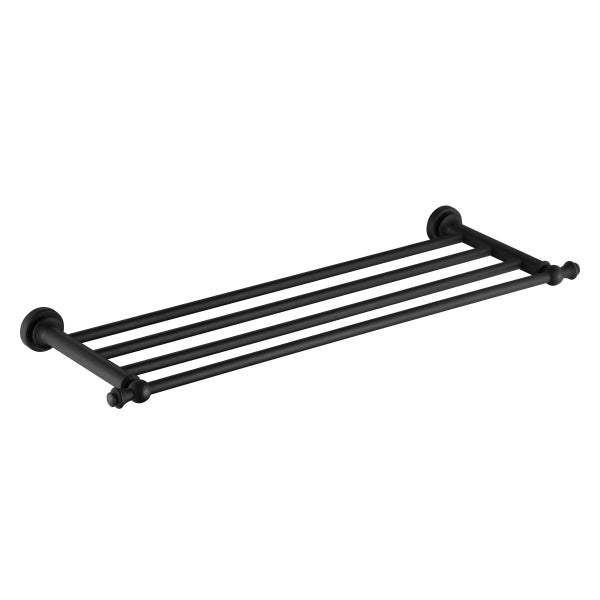 Modern National Medoc Bathroom Shelf Matte Black | The Blue Space