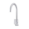 Meir Paddle Round Gooseneck Kitchen Sink Mixer Tap Chrome - The Blue Space