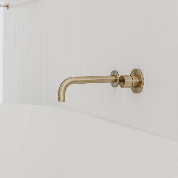 Meir Pinless Round Wall Mixer Tiger Bronze - The Blue Space