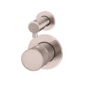 Meir Pinless Round Wall Mixer with Diverter Champagne - The Blue Space
