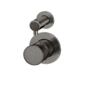 Meir Pinless Round Wall Mixer with Diverter Shadow - The Blue Space