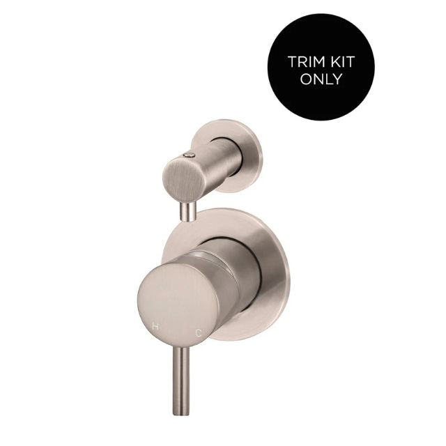 Meir Round Diverter Mixer Champagne Trim Kit MW07TS-FIN-CH - The Blue Space