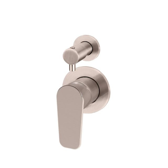 Angle Meir Round Diverter Mixer Paddle Handle Champagne Trim Kit MW07TSPD-FIN-CH - The Blue Space