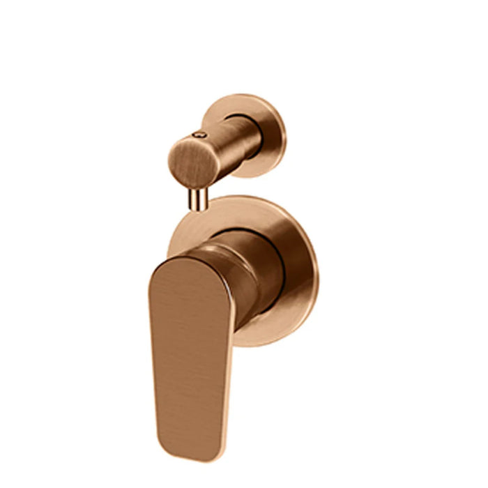 Meir Round Diverter Mixer Paddle Handle Lustre Bronze Trim Kit MW07TSPD-FIN-PVDBZ - The Blue Space